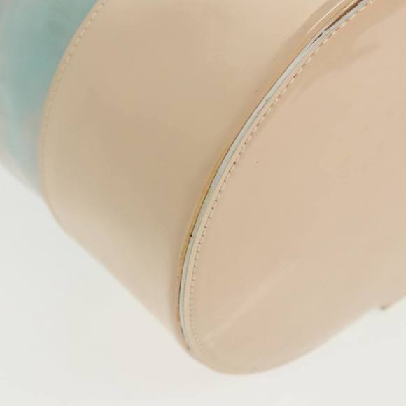 CELINE Shoulder Bag Enamel Leather Blue Cream Silver Auth bs19765 - Picture 16 of 16